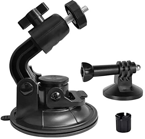 WiTi Soporte de Ventosa con Adaptador de Tornillo Universal Compatible con la Nueva cámara Blink Outdoor/Blink XT2 e Interior, Ventosa Interior/Exterior para Blink XT2 y cámara Interior (Negro)