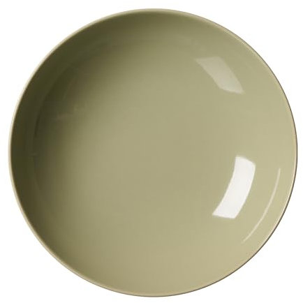 Ritzenhoff & Breker Cecina Suppenteller, 21 cm, Tiefer Teller im Manufaktur-Look, Mix & Match-Geschirr, Spülmaschinenfest und Alltagstauglich, Steinzeug, Grün