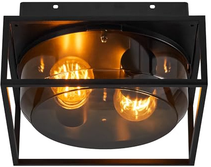 Nordlux Griffin Outdoor Flush Smoked IP44 E27