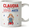 MUGFFINS Tazas Personalizadas para NIETA - En Español - ¡Eres Súper! - 11 oz / 330 ml - Regalo personalizable original y divertido