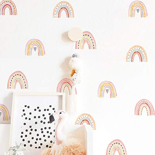 Neukids Boho-Regenbogen-Wandaufkleber für Kinderzimmer, Fenster und Wanddekoration