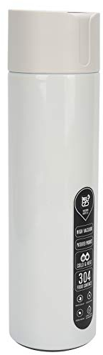 Xcello Botella De Agua Inteligente con Pantalla Táctil De Temperatura, Recordatorio Cronometrado Y Aislamiento Al Vacío con Batería(2.4in*9.5in-Blanco)