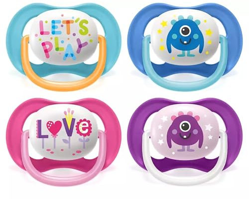 Lutscher Ultra Air 6/18 Monate Let's Play oder Love, 2 Stück Philips Avent