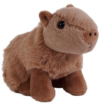Wild Republic Pocketkins Eco Capibara, Peluche, 12 cm, Juguete de Peluche, Hecho de Materiales Reciclados, Ecológico