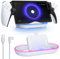 FYOUNG Charging Dock Station for Playstation Portal, Portable Charger Stand for Ps Portal with RGB Light and USB C Charging Cable, Handheld Stand Holder for Playstation Portal (White)