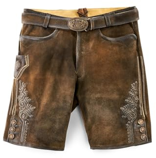 Maddox Herren Lederhose FAELO antik - nuss 58