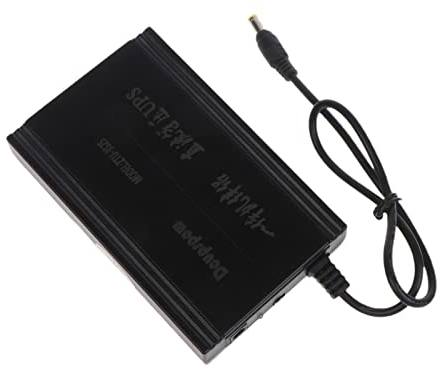 HDKEAN UPS Unterbrechungsfreie Stromversorgung 7500 mAh 60 W mit für 12 V 19 V 5,5 x 2,5 mm für Modem-Lautsprecher, Kamera, WLAN, LED-Licht, 12 V Netzteil, Auto-Steckdose