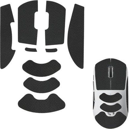 Mouse Grip Tape para Logitech G Pro Superlight Pegatinas Gaming Mouse Antideslizantes, Absorbentes del Sudor, Ultrafinas y Sin Residuos - Accesorios para Ratones de Juego, Negro