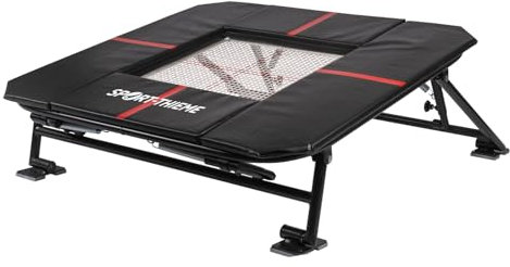 Sport-Thieme Minitramp TeamGym by Eurotramp | Geschlossene Rahmenkonstruktion | Sehr gutes Absprungverhalten | Nylonbänder | 125x130 cm | 28,5 cm | ca. 60 kg