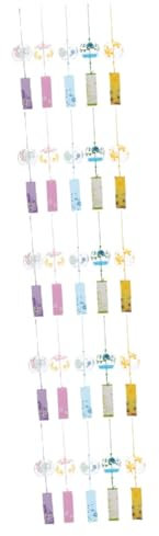 OFFSCH 25pièces Pendants Verre Transparent pour Cloches Éoliennes Décorations Suspendues pour Jardin Et Extérieur