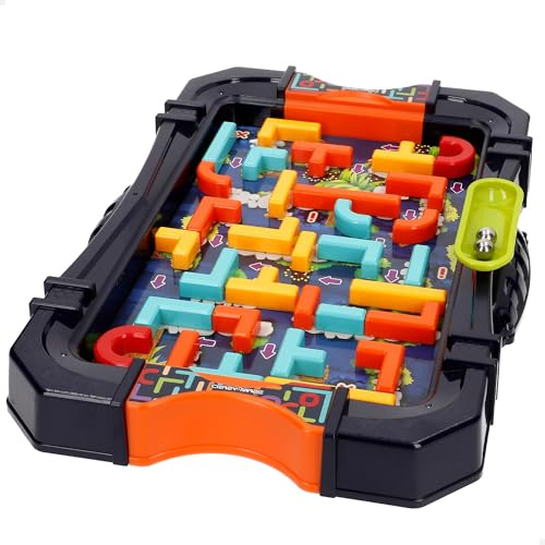 ColorBaby Verrücktes Labyrinth-Brettspiel, 1-2 Spieler, enthält Bunte Teile und 2 Kugeln, Brettspiele, Spielzeug für Kinder ab 4 Jahren, Geburtstagsgeschenke, Strategie und Hand-Koordination (47825)