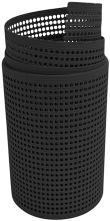 zaun|zu® Rille Sichtschutzstreifen GELOCHT | 30% Lochmuster | PP für Doppelstabmatten Sichtschutz Rolle | Polypropylen | Zaunblende | Made in Germany Anthrazit 2,55m