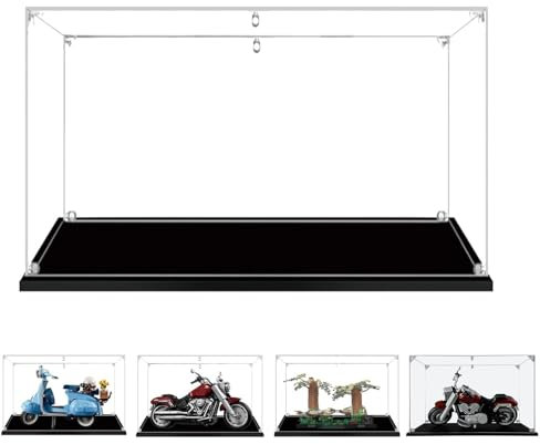 40x20x30cm 3mm Acrylique Vitrine Exposition pour Lego Vespa 125 10298 75353 76388 42107,Transparent Grand Boîte de Présentation