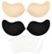 Egussi Klebe BH Push Up, Trägerlos, rückenfrei, wiederverwendbar, unsichtbar und atmungsaktiv für Frauen + 10PCS doppelseitiges Klebeband für Kleidung