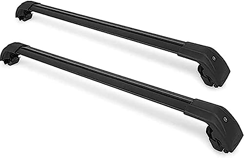 KARDZ Auto Dachträger Crossbar für Mercedes Benz GLA Class GLA 200 GLA 250 2014-2024, Aluminium Mit Schloss Schiene Einstellbare Diebstahl-Bars Lastenträger Zubehör,Black