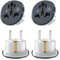 4 Stück Steckdosen Adapter Universal,EU Adapter,Adapter Steckdose,Stecker Adapter,Adapter China Deutschland Stecker,StromadapterTravel Adapter,UK to EU Adapter,Universal Reiseadapter Welt zu Europa