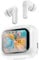 Wireless Earbuds - Mics Hifi Stereo Bluetooth Earphones With 4 ENC Noise Cancelling, LED Display, Smart Touch Wireless Earphones For Travel And Commuting (White)