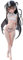 Lily-chan Figur Anime Illustration Original Painting Figuren Cartoon Girl Figur 28cm PVC Stehende Statue Deskto Dekoration Geschenk Sammlerstück