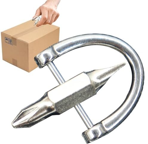 Small Phillips Head Screwdriver - Pocket Metal Screwdriver, Tiny Flathead | Phillips, Compact Two-Use Slotted for Opening Packages, 20g