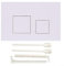 Modern Chrome Dual Flush Plate for GEBERIT Series Perfect Bathroom Accessory (Matte White)
