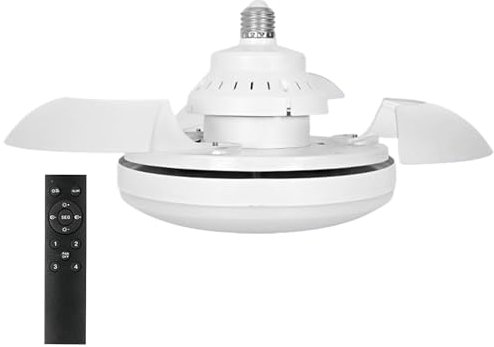 jopiuieo LED Ceiling Fan With Lights, 3 Speed Ceiling Fans With Remote, 3 Colors Dimmable Socket Fan Light, Retractable Ceiling Fan For Livingroom And Bedroom