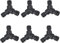 SANTUO Pack of 6 3-Way Connector for Hose Junction Hose Divider Plastic Hose Splitter Junction Connector Y Splitter for Hose Junction (Black)