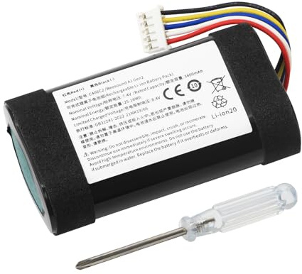 K KYUER C406C2 Speaker Battery for Bang&Olufsen BeoPlay A1 2nd Gen Outdoor Portable Bluetooth Speaker 7.4V 3400mAh 25.16Wh