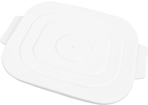 Healifty Microwavable Silicone Bacon Tray for Oven Cooking, Square Non-Stick Microwave Bacon Pan with Lid, Reusable Multi-Functional Baking Plate for Bread and Cake, White, 1pcs Set