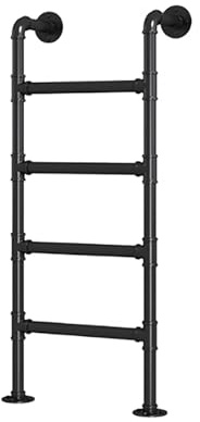 Wandleiter Für Etagenbetten, Sicherheit Ausstiegsleiter, Eisen Kletterleiter, Für Dachboden Schlafsaal Deck Kellerfenster Etagenbett Wohnmobil(Black,120cm/47.2in)