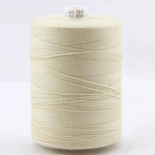 NTS Nähtechnik 1000m Nähgarn, Jeansgarn 30, Farbauswahl, Näh- und Zierfaden für schwere Stoffe (Hellbeige)