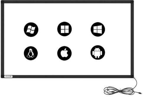 GreenTouch 55 pollici 10 punti IR Touch Frame Infrarossi Touch Screen Senza Vetro Interfaccia USB Free-Drive per Monitor di Tocco, Lavagna Bianca Interattiva, Chioschi Digitali e Display Interattivi