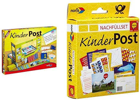 Noris 606011236 - Kinderpost, Kinderspiel & 606521006 - Kinderpost Nachfüllset