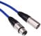 Switch Electronics Coloured Male XLR to Female XLR Microphone Lead Extension Cable (4m, Blue)