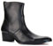 COWSDELLA Stivali da uomo in pelle Stivali da Moto da Cowboy con cerniera Chukka Tacco Casual Stivaletti JY002，nero，US8(EU40.5)