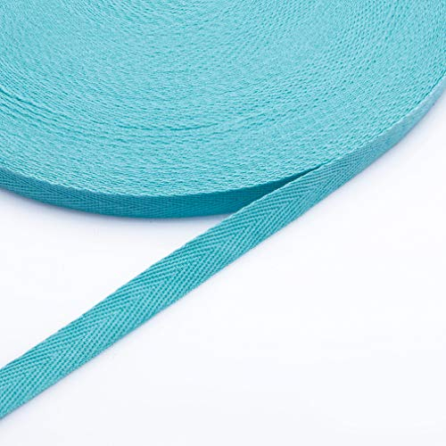 Egurs Twill-Band 45m/Roll 20mm Baumwollband köperband Schrägband See blau