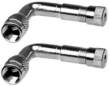 BESPORTBLE Ergonomic Design 90 Degree Car Motorcycle Bike Scooter Valve Extension Rod Adapter Set