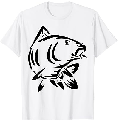 Karpfen Tshirt Angel Shirt für Angler mit Fisch Mann Frau T-Shirt