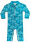 weVSwe Maillot de Bain Protection Solaire pour bébé Enfant en Bas âge avec Entrejambe Fermeture éclair Arbre Bleu Paon Maillot de Bain 12-18 Mois