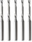 5 Pcs Router Bits CNC End Mill - 1 Flute Down Cut Milling Cutter Tool Sets, 1/8 inch Shank Solid Carbide CNC Bits Spiral Router Milling Cutters for Acrylic MDF Engraving Carving