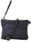 zarolo Leder Umhängetasche mit Handgelenkschlaufe, Leder Clutch geflochten,Damen Schultertasche klein, Cross body Tasche geflochten Z2141, Umhängetasche in USED Look Italienische Handarbeit