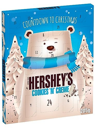 Hershey's Adventskalender, Cookies n Crème White Chocolate-Geschmack, 205 g