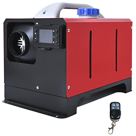 Dieselheizung 5KW Standheizung Diesel Lufterhitzer mit Fernbedienung LCD Monitor Schalldämpfer, Tragbar Luft Dieselheizung für Wohnmobil Auto KFZ PKW LKW Wohnwagen Boot Yacht etc,24V
