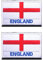 Zcketo 2 PCS United Kingdom British Union UK England English Patch Hook and Loop Embroidered National Emblem Patch for Football Billiards Clothes Jersey Backpack Caps Travel Tactical