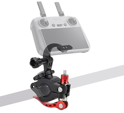Generic Fahrradhalterung für DJI RC 2 Fernbedienung, Aluminiumlegierung, drehbar, Action-Kamera-kompatibel, Lenkerhalterung