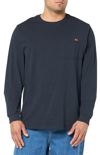 Timberland PRO Men's Core Pocket Long-Sleeve T-Shirt, Navy, Large
