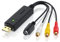 CSL-Computer - USB Audio Video Grabber - RCA auf USB Konverter, Video-Formatwandler, VHS auf Digitalkonverter, VHS, Videoadapter zur Bearbeitung und Nachbearbeitung