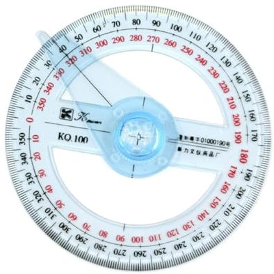 XINYIN transportador círculo medición de ángulo de 360 grados transportador de plástico de 360 grados para la escuela clase oficina dibujo transportador círculo herramienta dibujo transportador