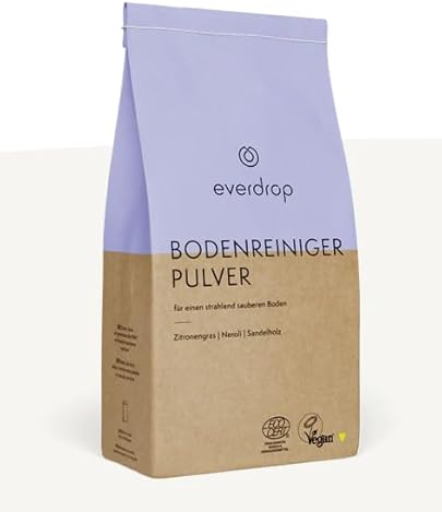 everdrop Bodenreiniger-Pulver für langanhaltend saubere Böden, frei von Mikroplastik