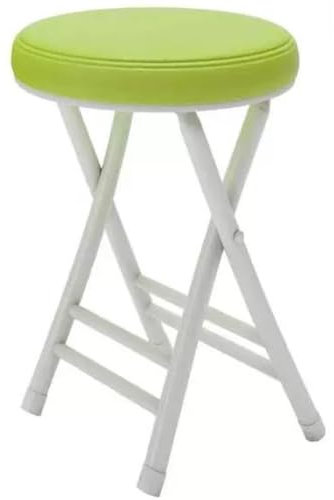 ILOOXI Taburete plegable acolchado y apilable, silla plegable portátil, taburete de bar plegable redondo, capacidad de 330 libras, taburete plegable para el hogar, cocina, comedor, breakfas (color: