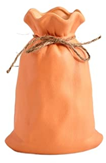 Sac en Papier céramique créatif Vase plissé, décoration Nordique de Salon de Maison, Cache-Pot pour Fleurs, décoration de Salle, Pot de Fleur, Cadeau